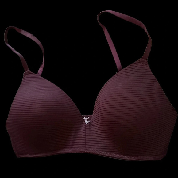 Kathy Ireland Intimates burgundy T-shirt Bra Sz  36C - Picture 12 of 12